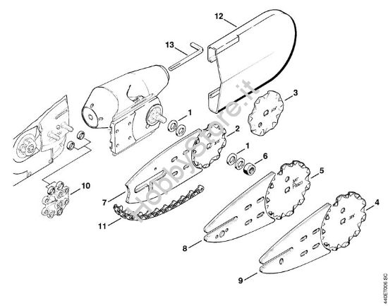 BT 310 elementi di trasissione, elemento di collegamento BT 310, BT 311 BT 310 brand Stihl